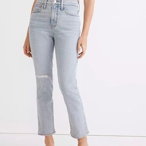 Madewell Perfect Vintage Crop Jean sz27 NWT Sudbury Wash